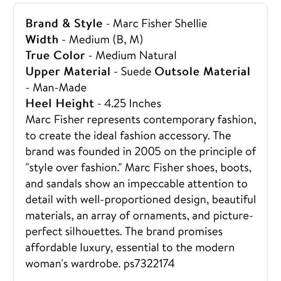 MARC FISHER Shellie Suede Pump - Size 8.5 - Picture 5 of 12